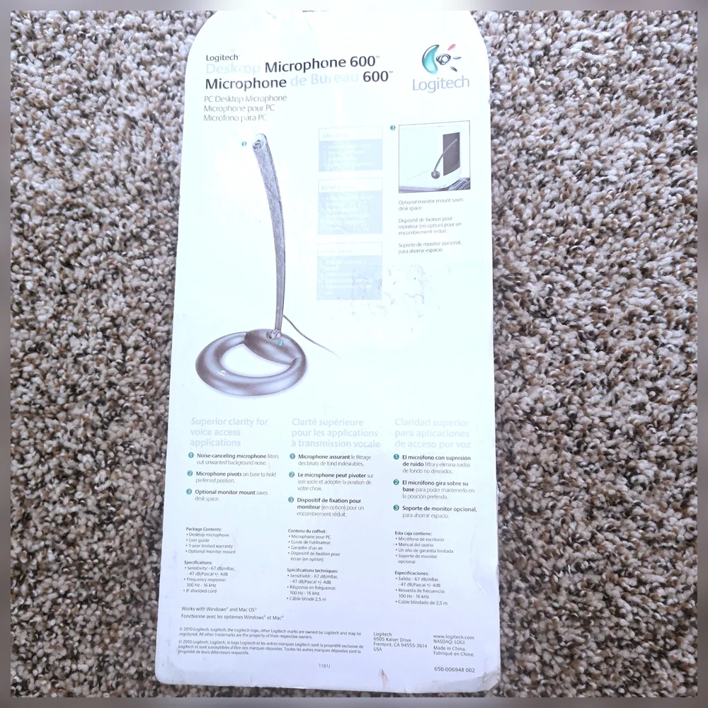 Logitech Desktop Microphone 600